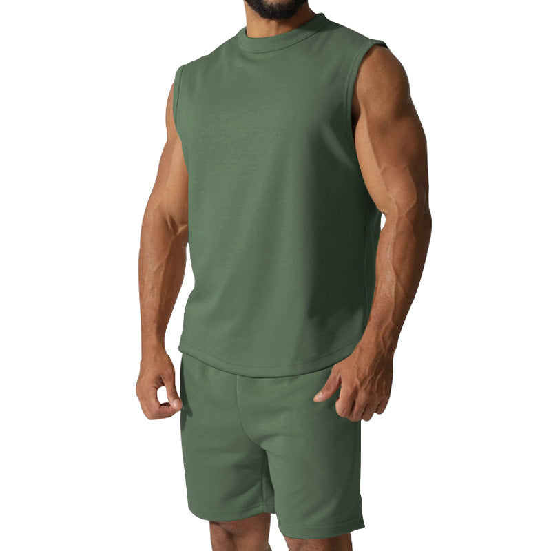 Herren sportliches Kurzarm-Set aus atmungsaktivem Material