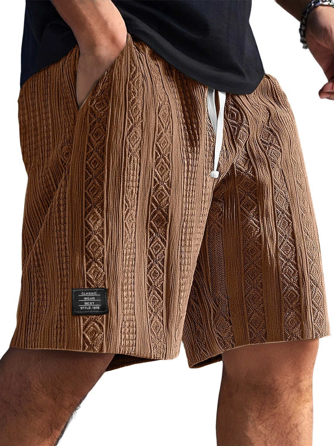 Herren Stilvolle Freizeithosen im lässigen Strickdesign