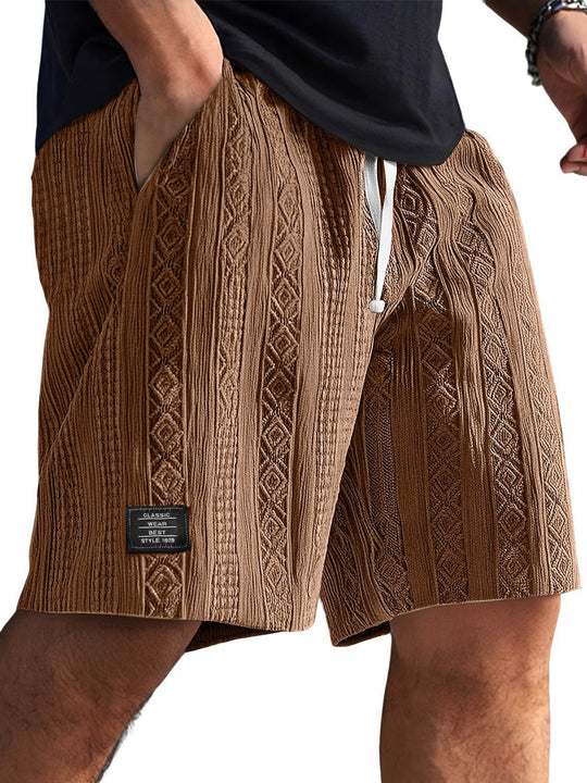Herren Stilvolle Freizeithosen im lässigen Strickdesign