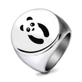 Damen Ring mit künstlerischem Panda-Motiv Shop Nory