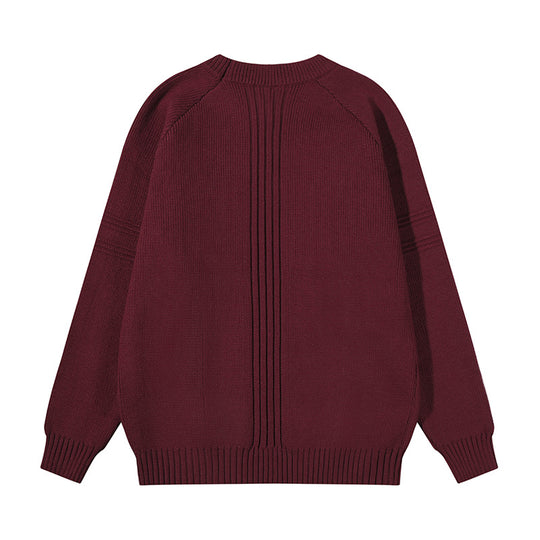 Unisex Grobgestrickter Oversize-Pullover mit Raglanärmeln und strukturierten Einsatznähten Shop Nory