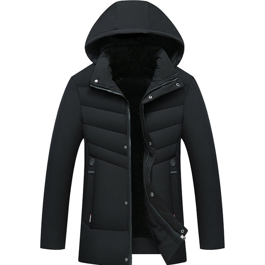 Herren Praktische Winterjacke mit Kapuze und edlen Steppdetails Shop Nory