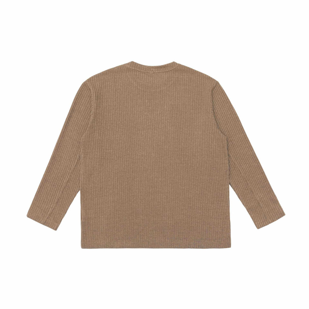 Unisex Gerippter Rundhalspullover aus feinem Strick mit Relaxed‑Fit Shop Nory