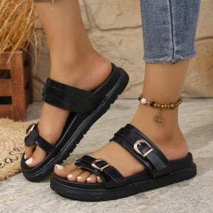 Damen Komfortable und modische Riemchensandalen