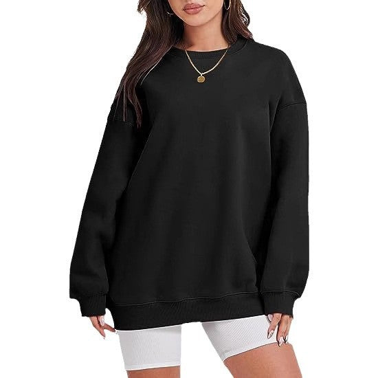 Damen nan extraweites Oversize-Sweatshirt mit überschnittener Schulter und angerautem Innenfutter Shop Nory