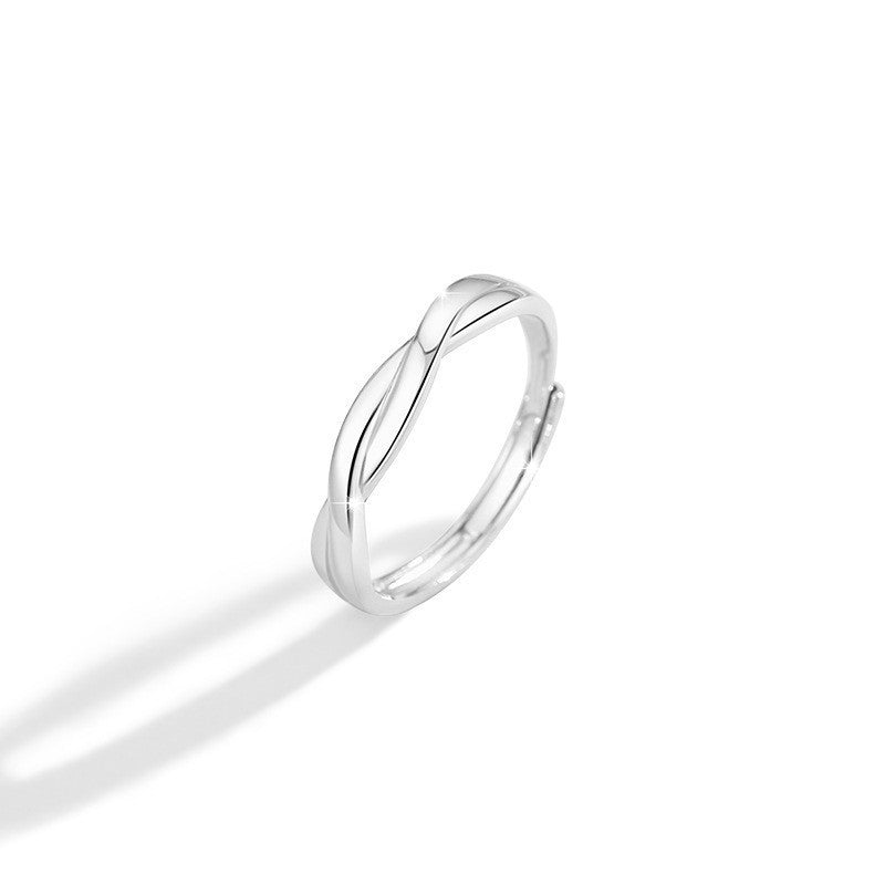 Damen eleganter Ring mit geschwungenem Design und polierter Oberfläche Shop Nory