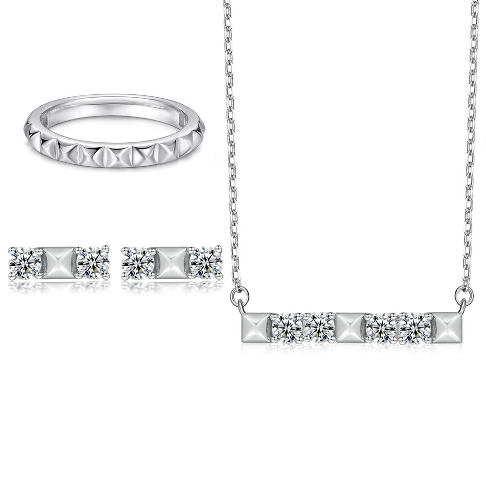 Damen-Ohrstecker in eleganter Baguette-Form Shop Nory