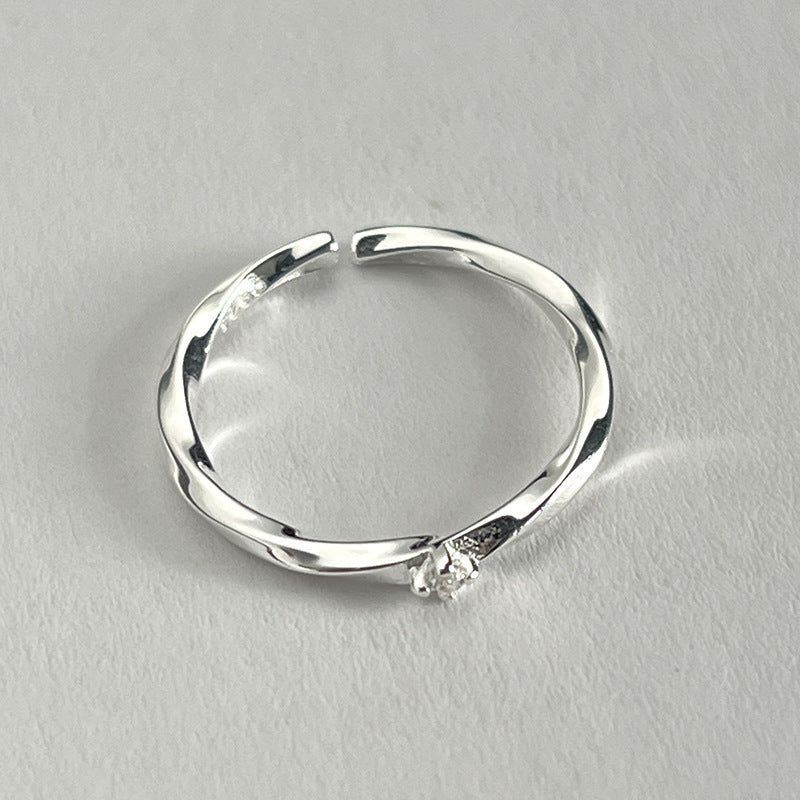 Damen zarter Ring mit funkelndem Zirkon Shop Nory