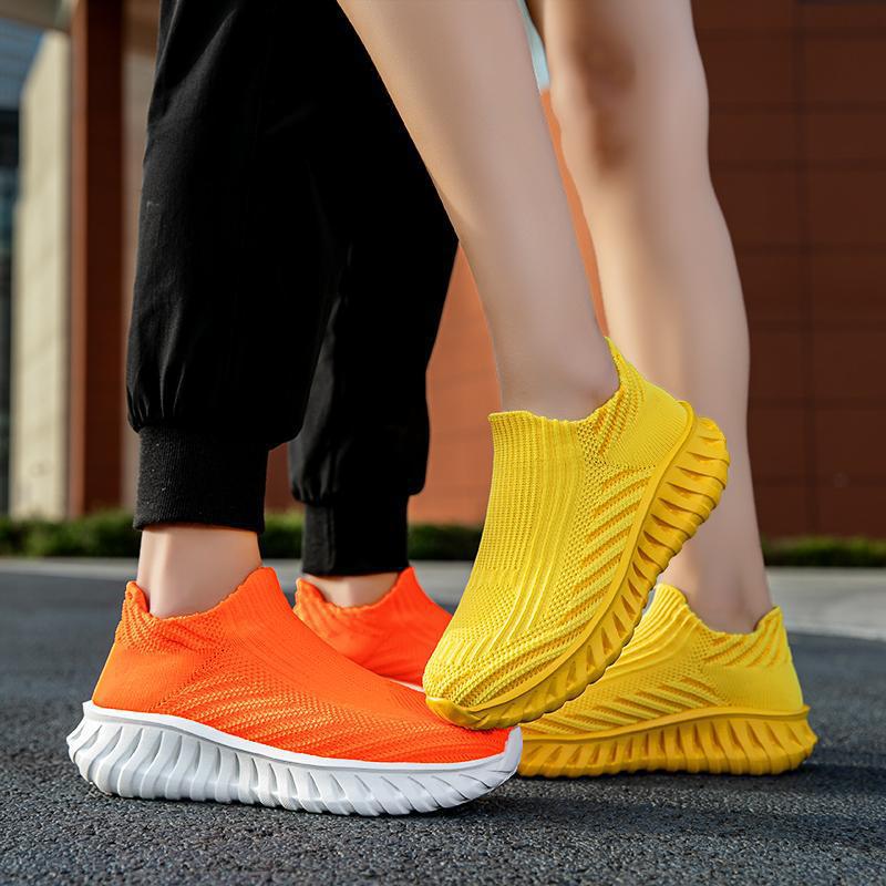 Damen Strick-Sneaker mit atmungsaktivem Obermaterial und rutschfester Sohle Shopnory