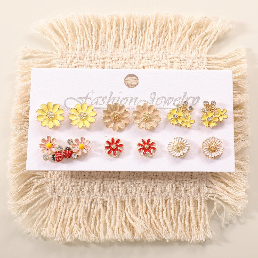Damen Ohrstecker-Set mit verspieltem Tier- und Pilzdesign Shop Nory