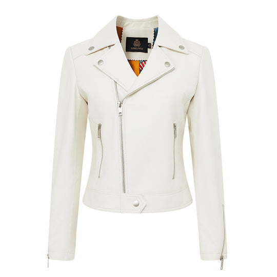 Damen Stylische Lederjacke im Biker-Stil Shop Nory