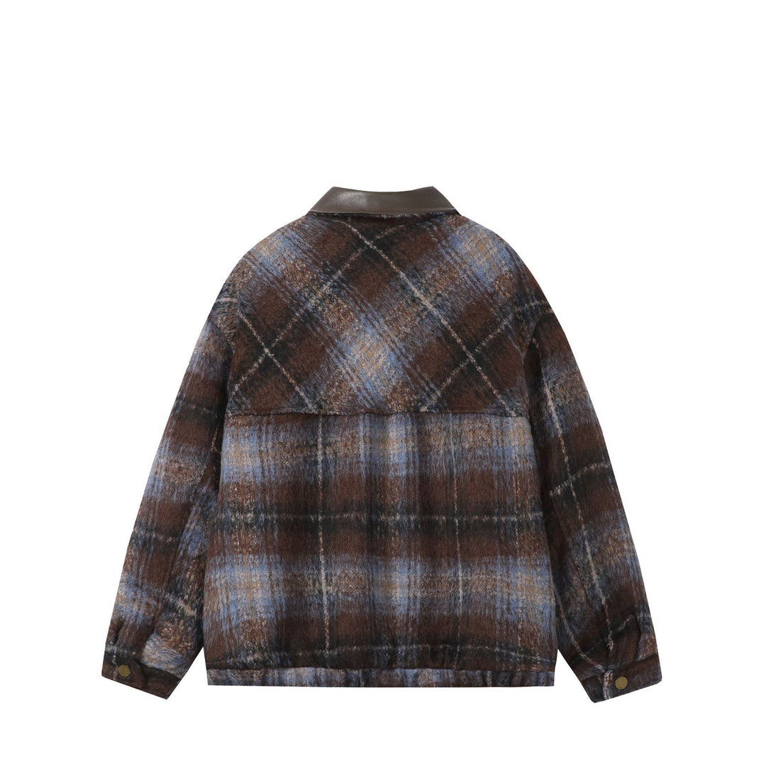 Unisex Boxy-Kurzblouson im Overshirt-Stil mit Kunstlederkragen und aufgesetzten Pattentaschen Shop Nory