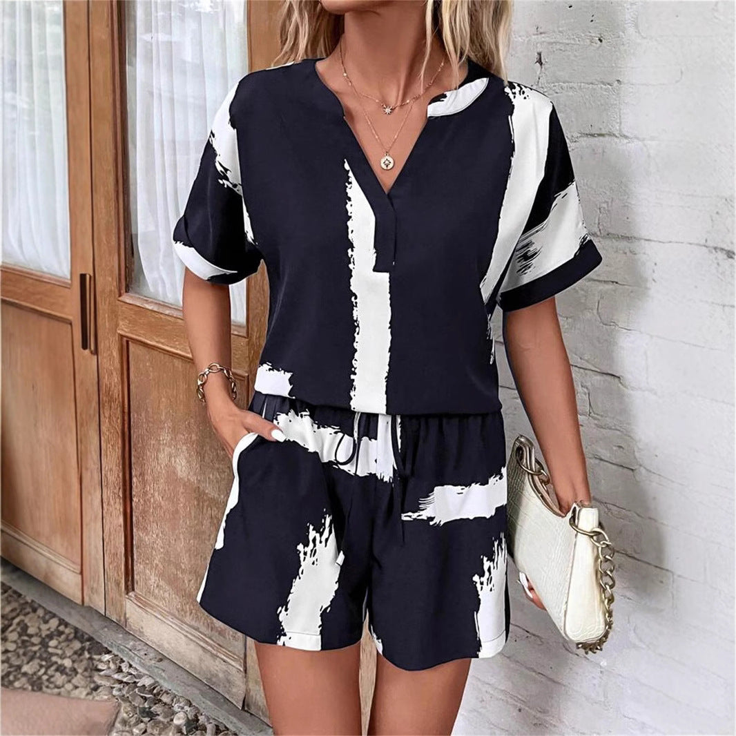 Damen Trendiger Jumpsuit mit kreativem Muster und komfortablem Schnitt Shopnory