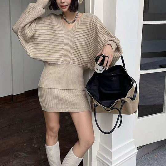 Damen Modischer Pullover Kleid Shop Nory