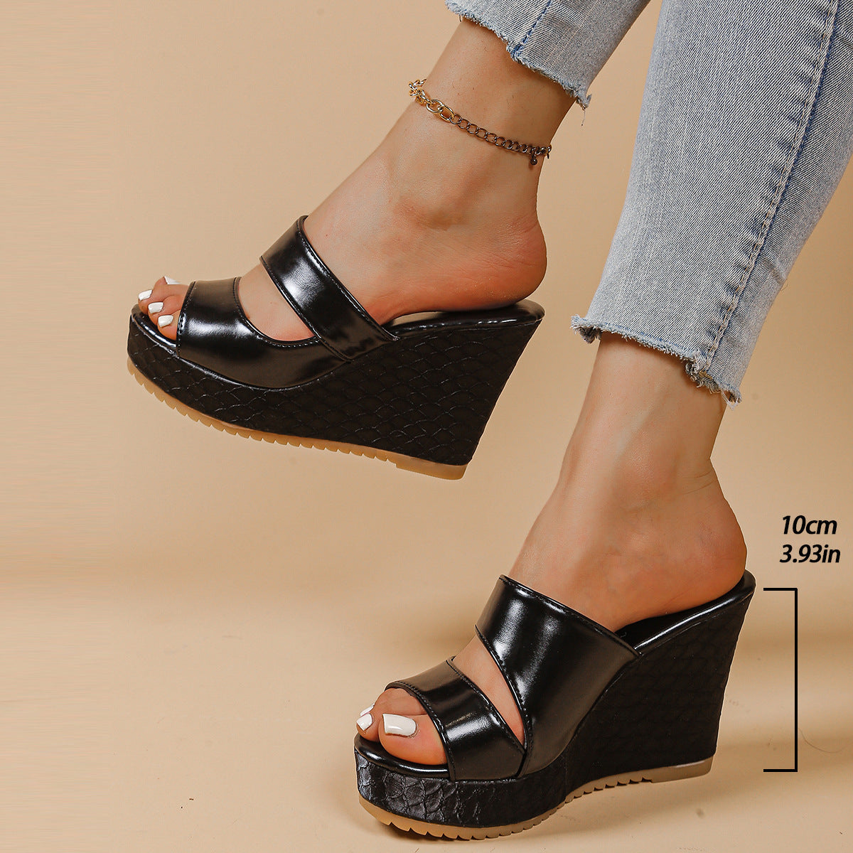 Damen Hochfront-Sandaletten mit stylischem Plateau und komfortablen Riemen Shopnory