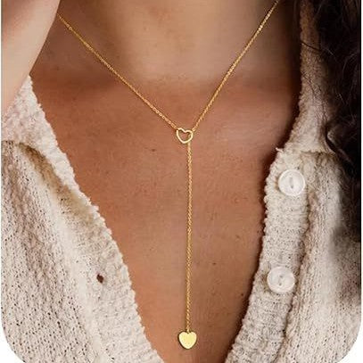 Damen mehrlagige Halskette mit minimalistischen Anhängern Shop Nory