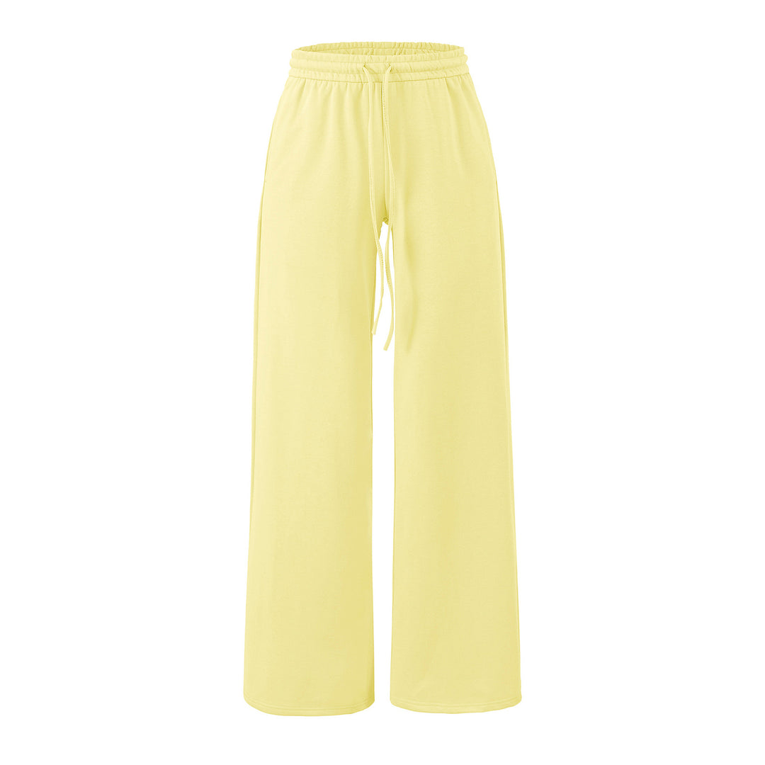 Damen Weite Lounge-Hose mit hohem elastischen Bund und Kordelzug Shop Nory