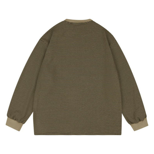 Unisex Weites gestreiftes Longsleeve im Oversize-Schnitt mit Rippbündchen Shop Nory