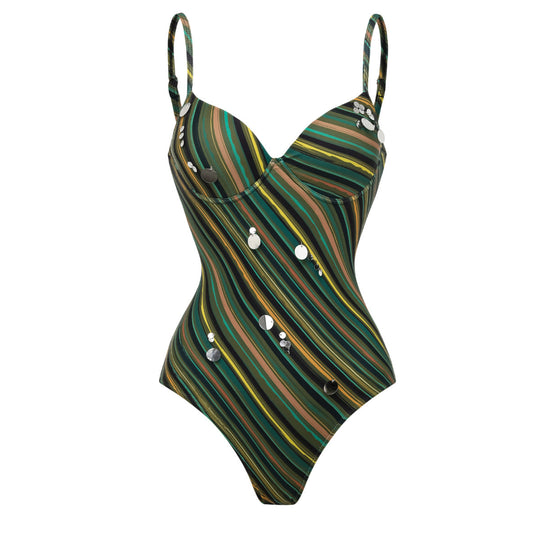 Damen Badeanzug und Strandrock Set