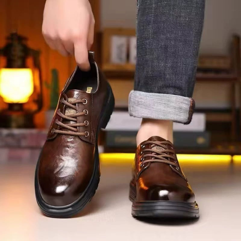 Herren Elegante Schnürschuhe aus hochwertigem Material mit rutschfester Sohle