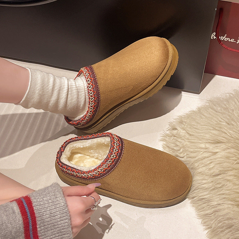 Damen Gefütterte Slipper‑Mules mit Teddyfutter und geflochtenem Saum Shop Nory