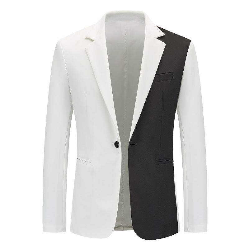Herren kontrastierender Blazer mit modernem Schnitt