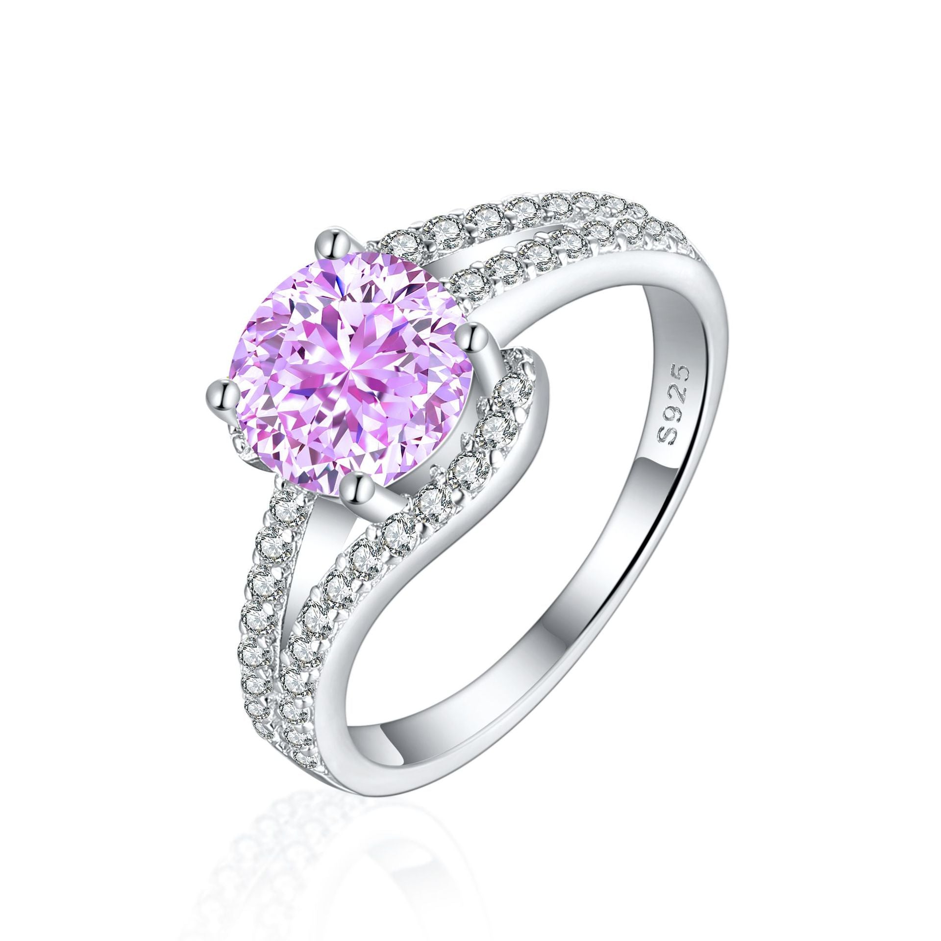 Damen Eleganter Ring mit funkelndem Zirkonia-Besatz Shop Nory