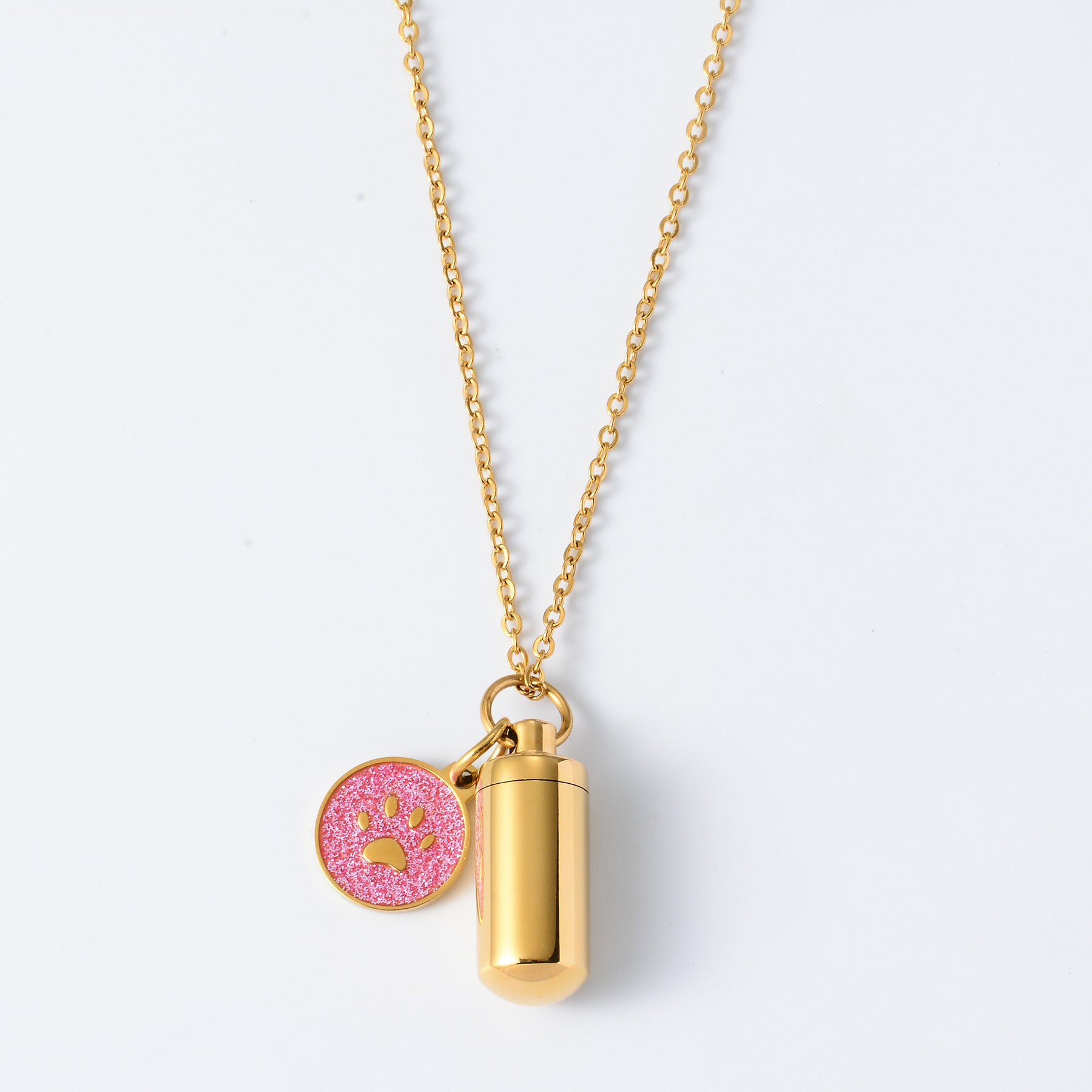 Damen Kette mit stilvollem Anhänger im Tiermotiv und personalisierbarem Medaillon Shop Nory