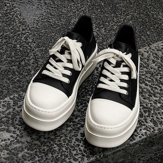 Unisex High-Top Plateausneaker aus Leder mit sculpted Plateau-Sohle Shop Nory