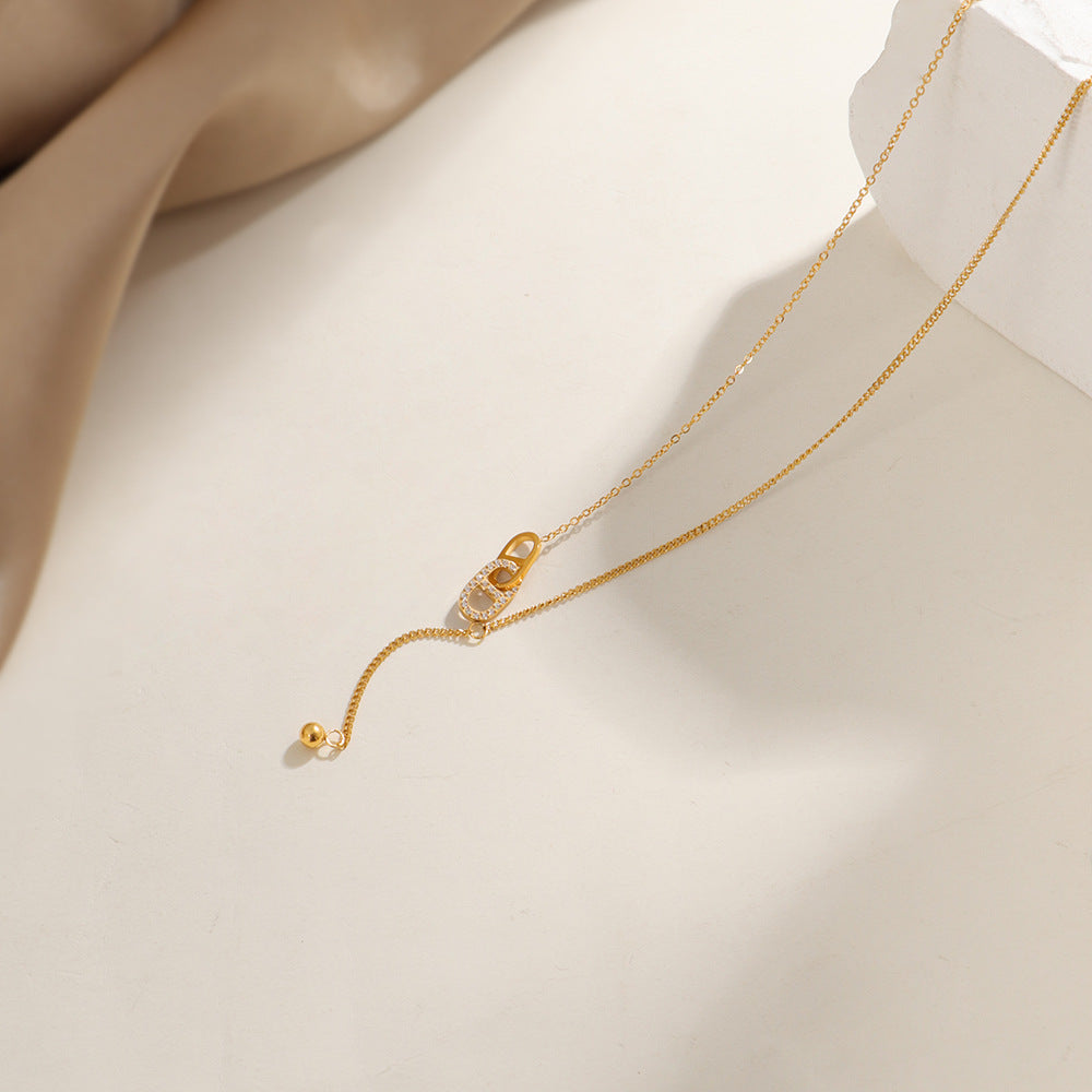 Damen Elegante Minimalistische Verstellbare Ketten Halskette Shop Nory