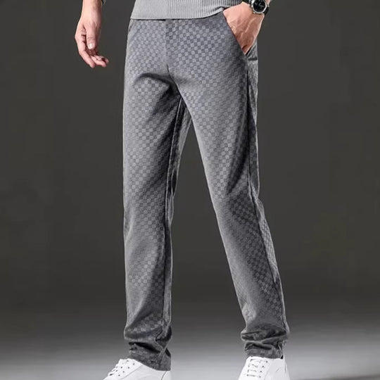 Herren Modische Freizeit-Hose mit Karomuster