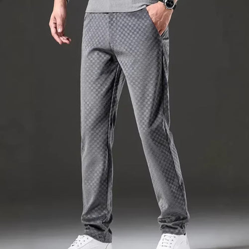 Herren Modische Freizeit-Hose mit Karomuster