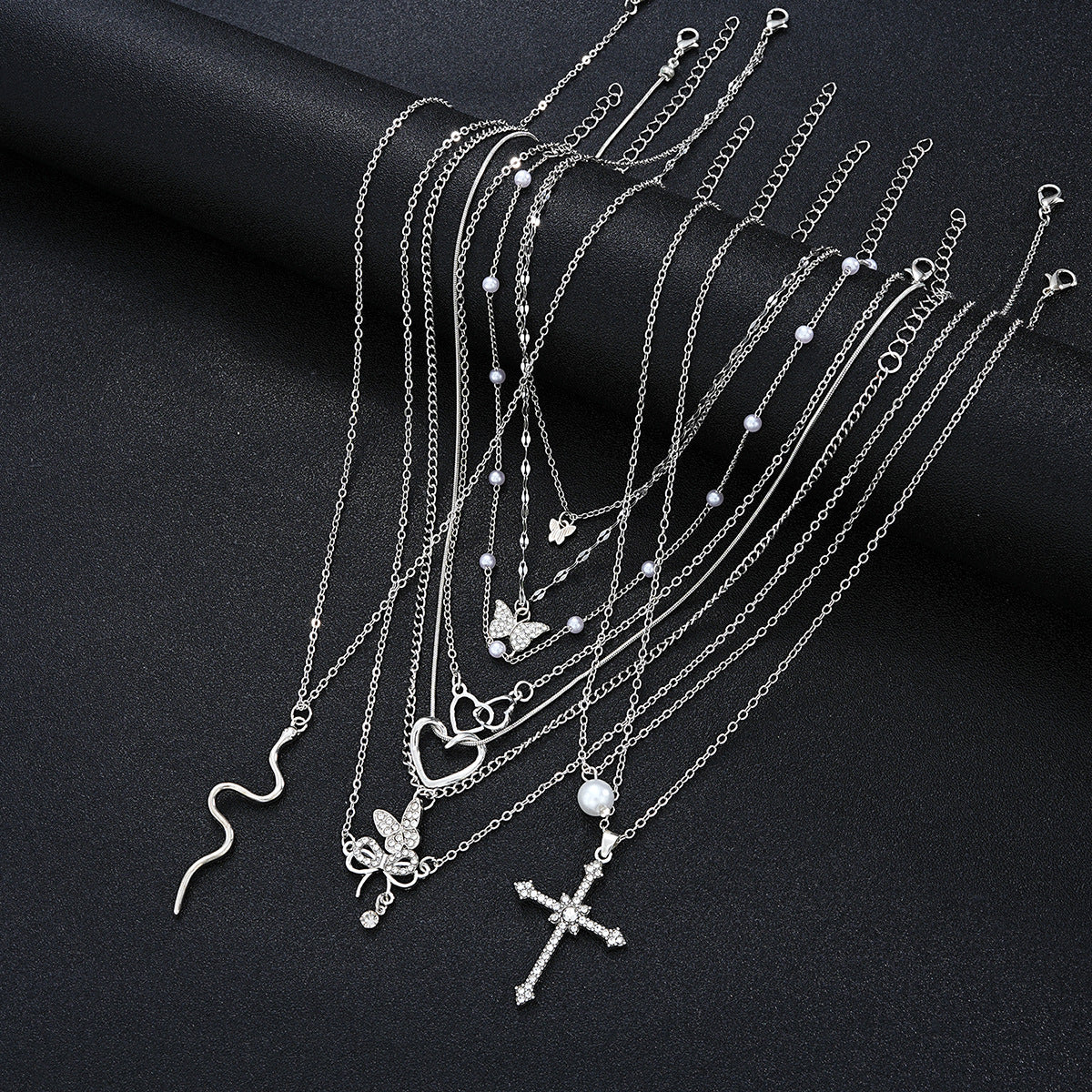 Damen Halsketten Set mit vielfältigen Anhängern Shop Nory
