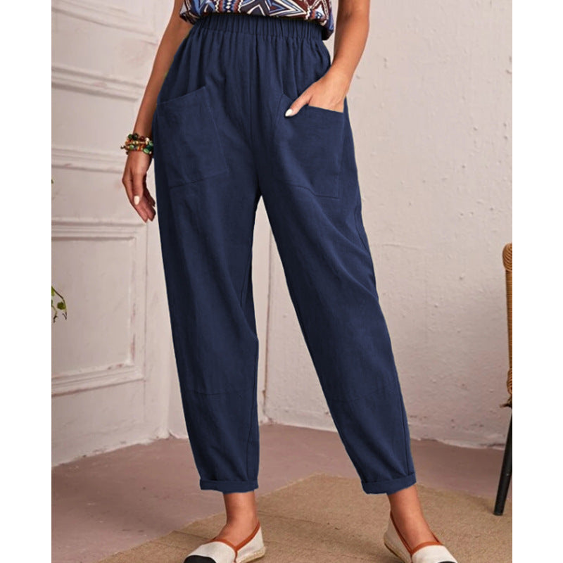 Damen Komfortable und elegante Freizeithose Shopnory