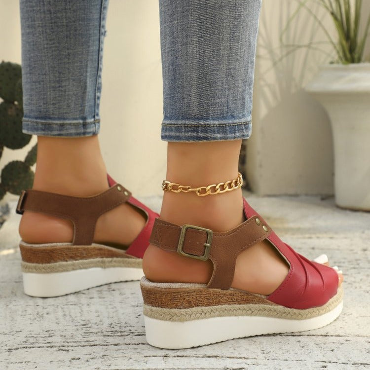 Damen Plateau Sandalen