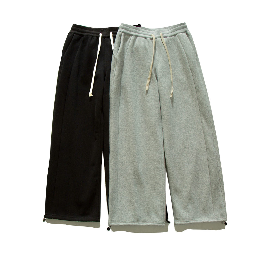 Damen Weite Sweat-Culotte mit Kordelzug, Ziernähten und verstellbarem Saum Shop Nory