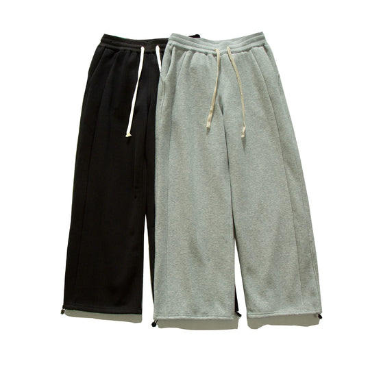 Damen Weite Sweat-Culotte mit Kordelzug, Ziernähten und verstellbarem Saum Shop Nory