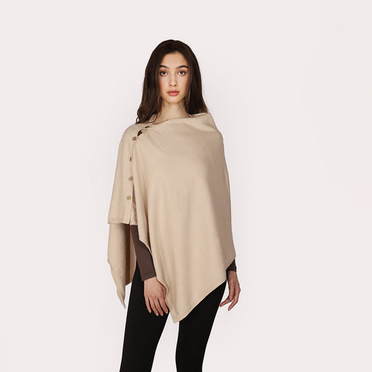 Damen Oversize-Orientalischer Jacquard-Überwurf mit Paisley‑Medaillon und Zierstich Shop Nory