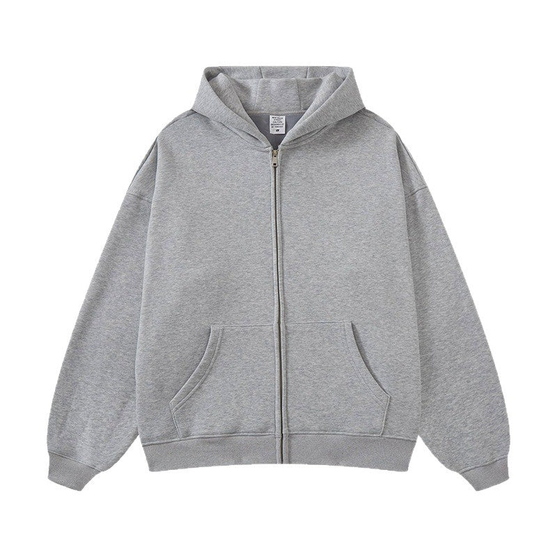 Unisex Kapuzen-Sweatjacke mit durchgehendem Reißverschluss, oversized Passform und Kängurutaschen Shop Nory