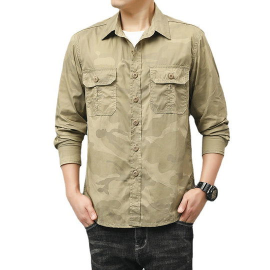Herren Camouflage Hemd mit Taschen Shop Nory