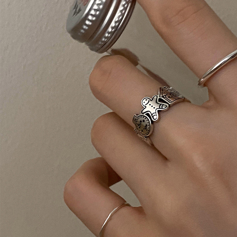 Damen Designring mit kunstvollem Motiv Shop Nory