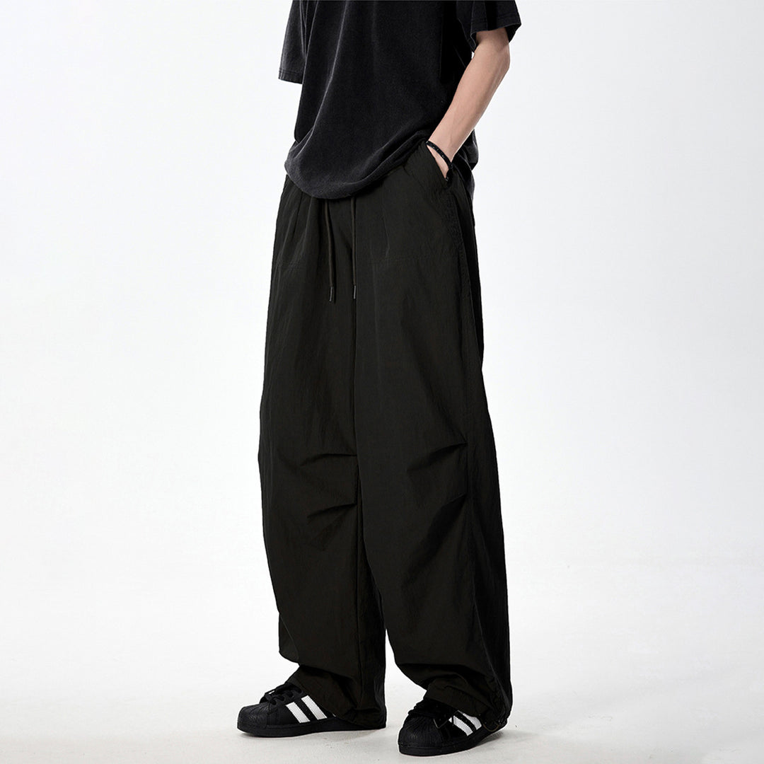 Herren Weite Utility-Cargohose mit Tunnelzugbund Knie‑Paneelen und verstellbarem Saum Shop Nory