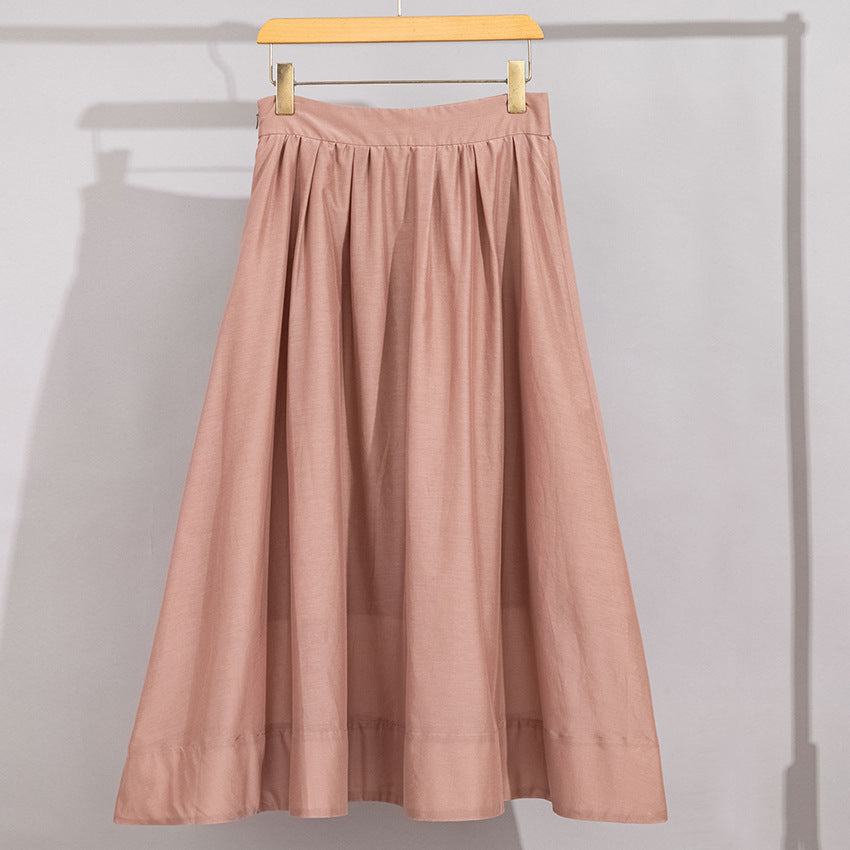 Damen Maxirock mit hohem Bund und soften Falten Shop Nory