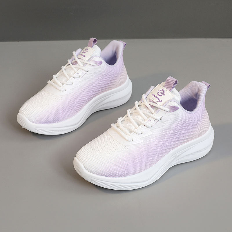 Damen sportliche Leichtgewicht Sneakers mit atmungsaktiver Obermaterialstruktur Shopnory