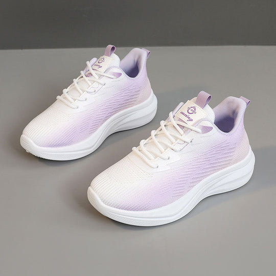 Damen sportliche Leichtgewicht Sneakers mit atmungsaktiver Obermaterialstruktur Shopnory