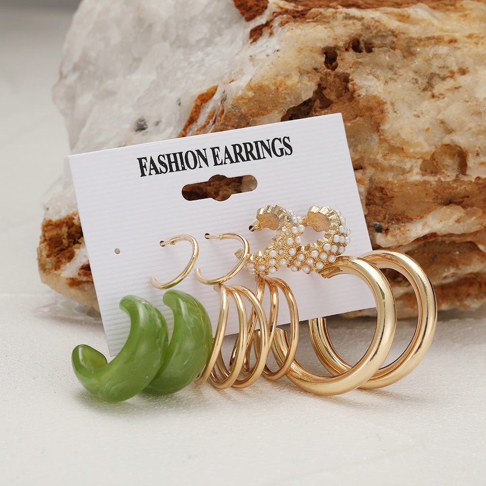 Damen Ohrstecker-Set mit vielfältigen Designs und eleganten Akzenten Shop Nory