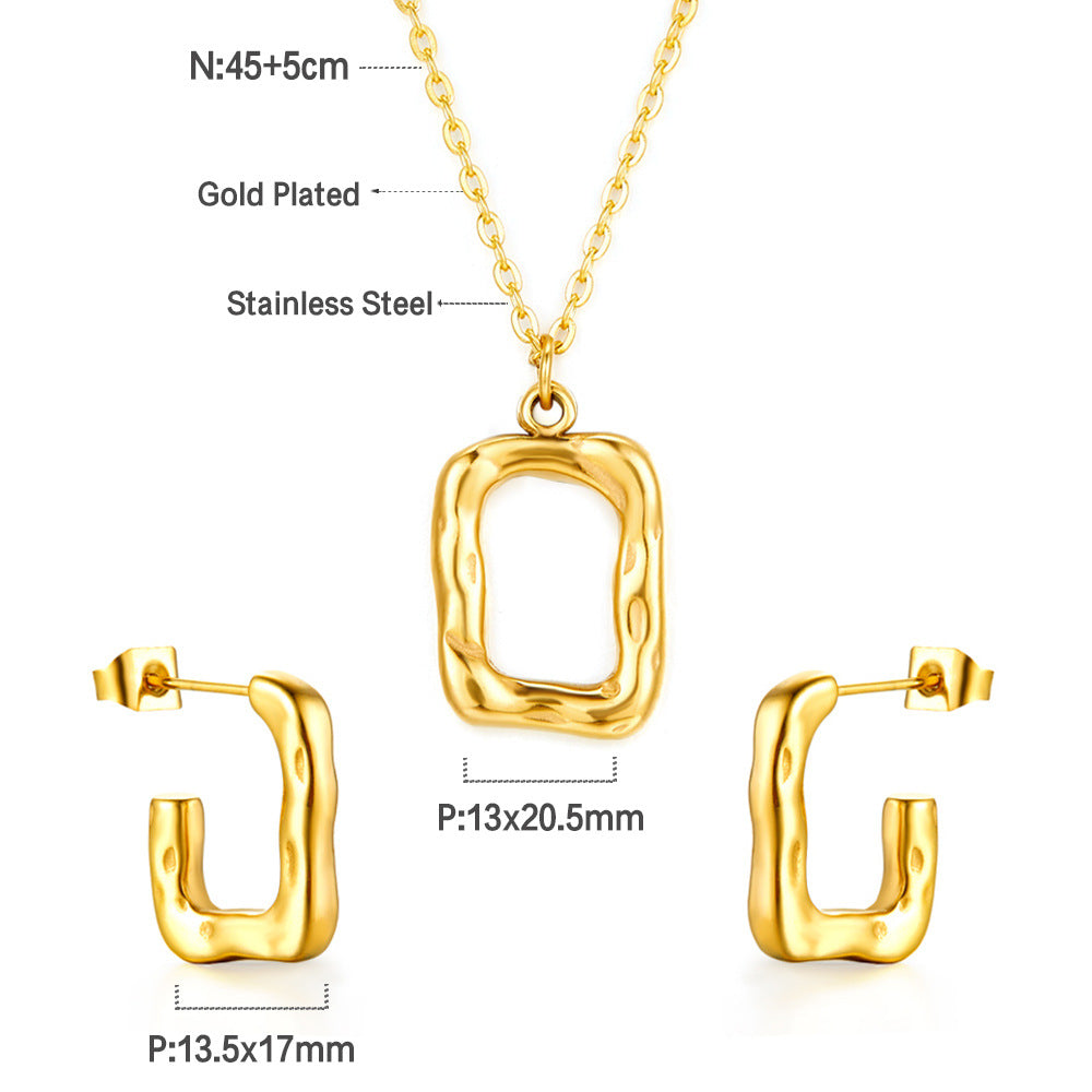 Damen Schmuckset mit goldplattiertem und elegantem Design Shop Nory
