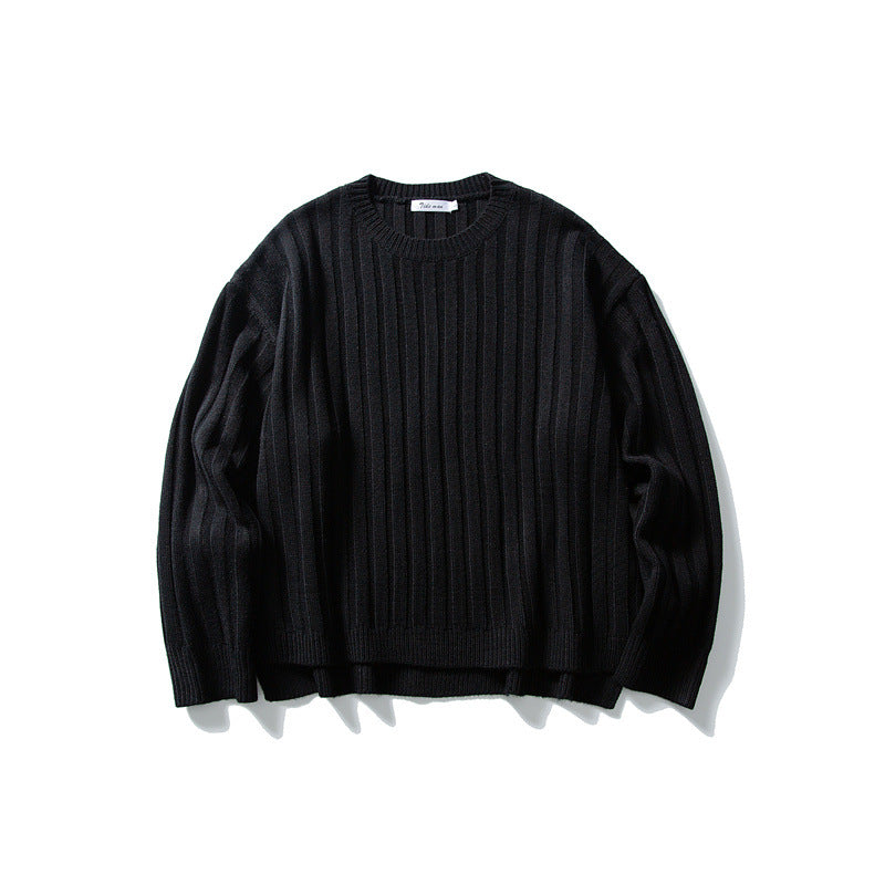 Unisex Grobstrick-Pullover mit breitem Rippmuster und weitem Schnitt Shop Nory