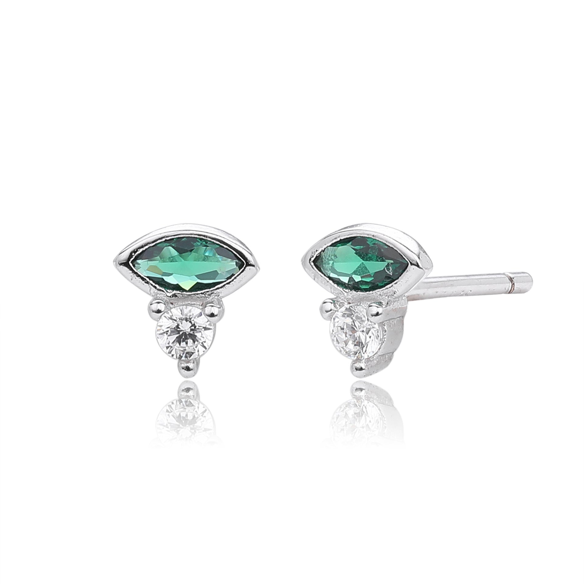 Damen Ohrstecker mit schützendem Augenmotiv aus 925 Sterling Silber Shop Nory