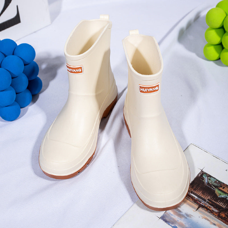 Herren Kurzschaftige Neongummierte Outdoor-Gummistiefelette mit stoßdämpfender Profilsohle Shop Nory
